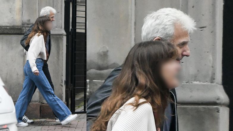 Hubert Urbański z dziewczyną na mieście