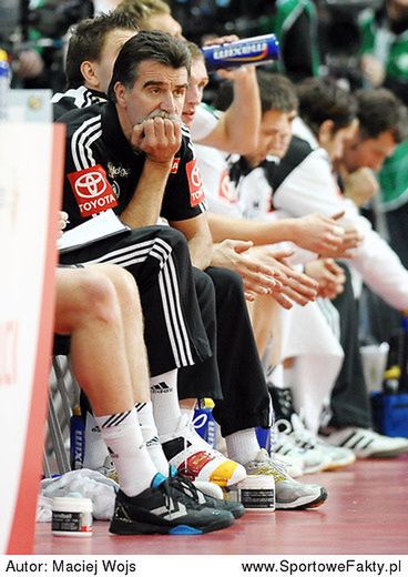 Heiner Brand podczas pracy z niemiecką reprezentacją