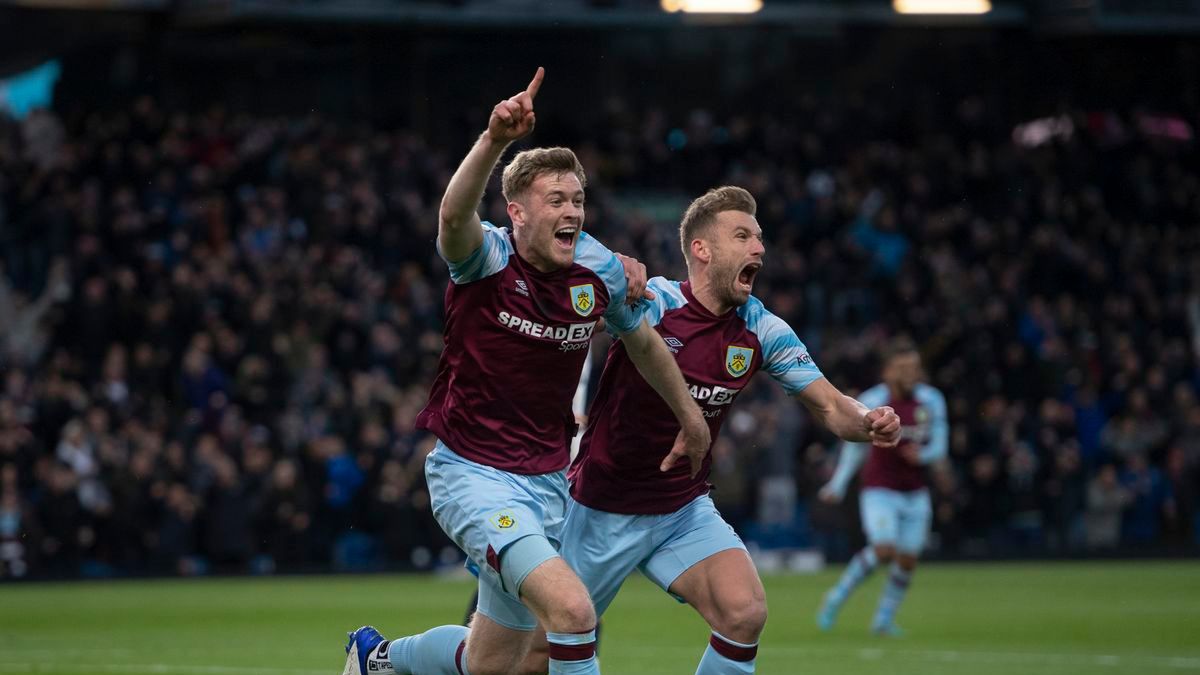 Radość piłkarzy nożnych Burnley FC