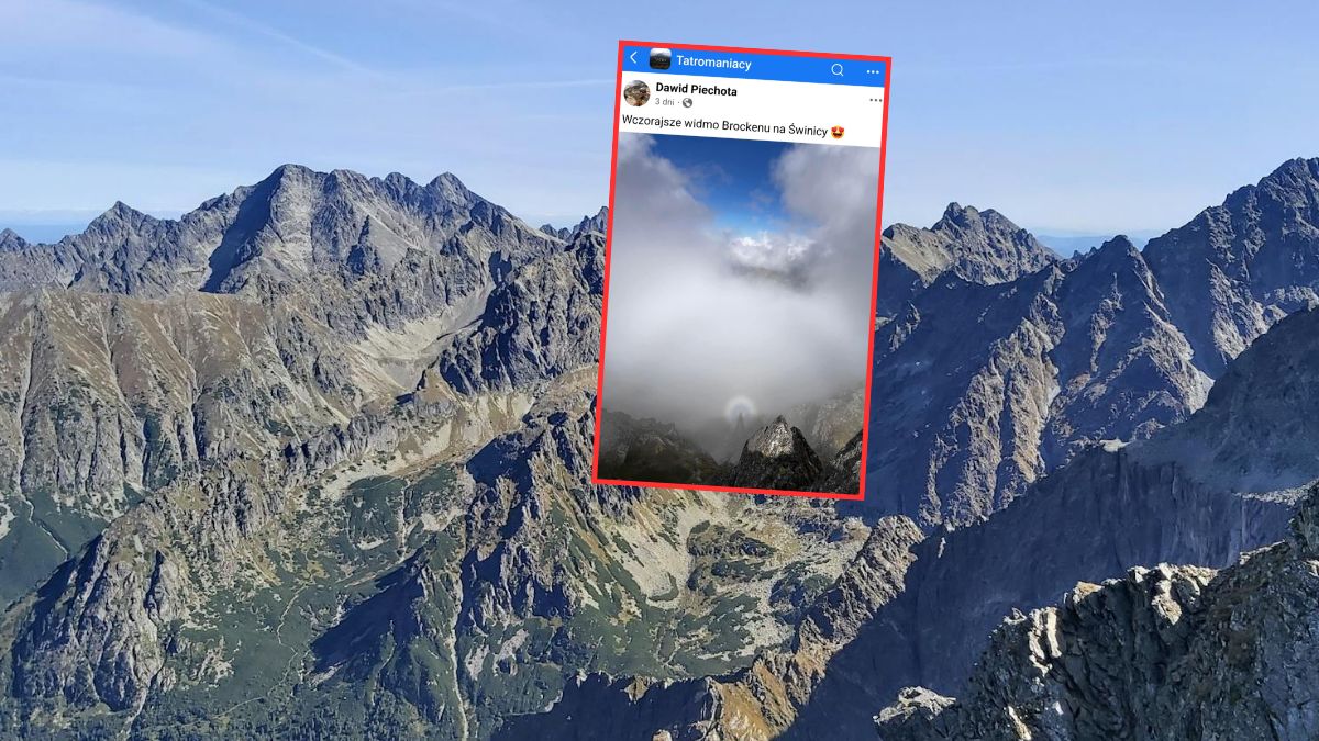 Widmo Brockenu było widoczne na Świnicy 