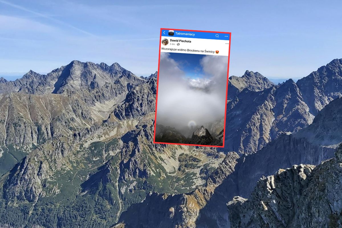 Widmo Brockenu w Tatrach. Zdjęcie ze Świnicy podbiło internet