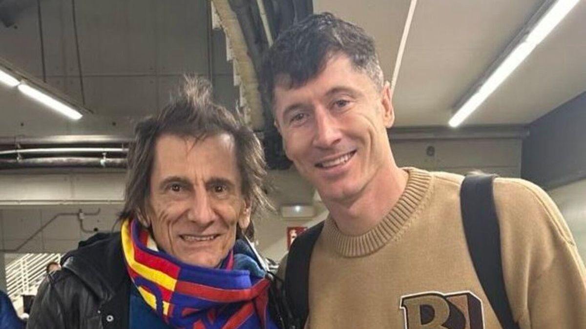 Instagram / BarcaInfo / Ronnie Wood / Robert Lewandowski