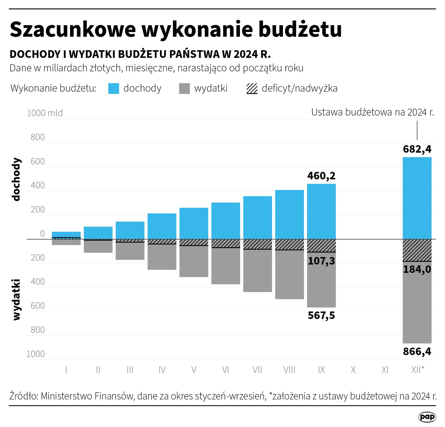 Szacunkowe wykonanie budżetu na 2024 r. 