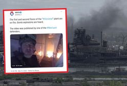 Pożar w zakładach Azowstal. Do sieci trafiło nagranie