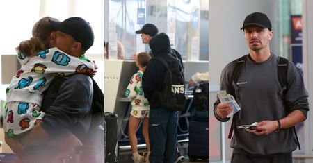 Marcin Hakiel leci z dziećmi do USA i... nosi córkę na rękach. Taki tata to skarb? (ZDJĘCIA)