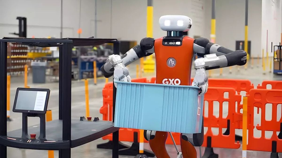 Robot humanoidalny w GXO.