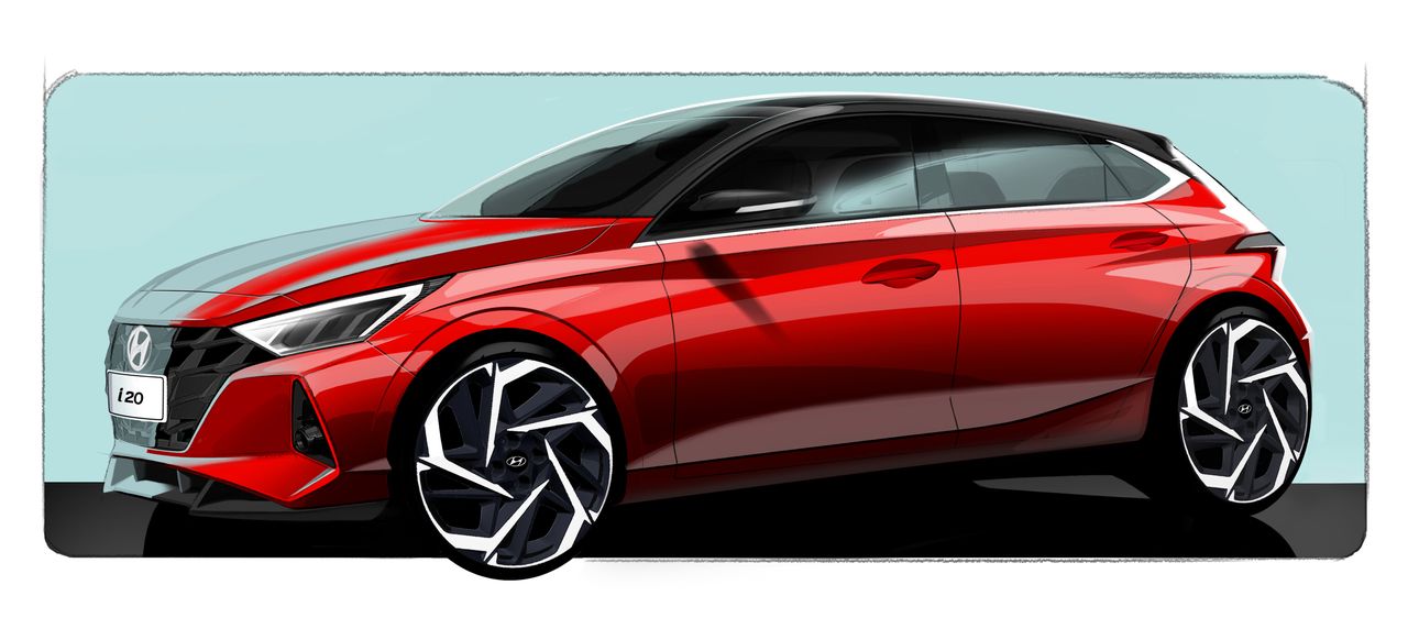 Hyundai pokazał pierwsze szkice nowego i20. Oby produkcyjny model był wierny rysunkom