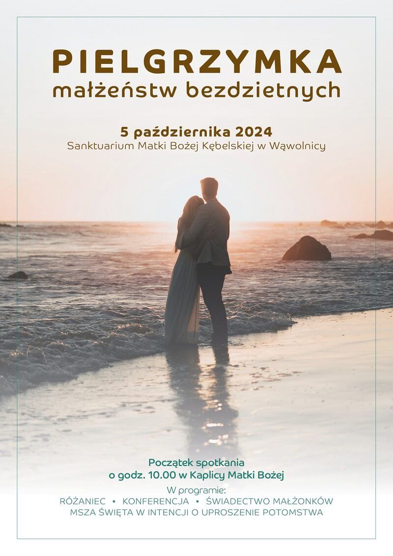 Plakat pielgrzymki dla Par starających się o potomstwo