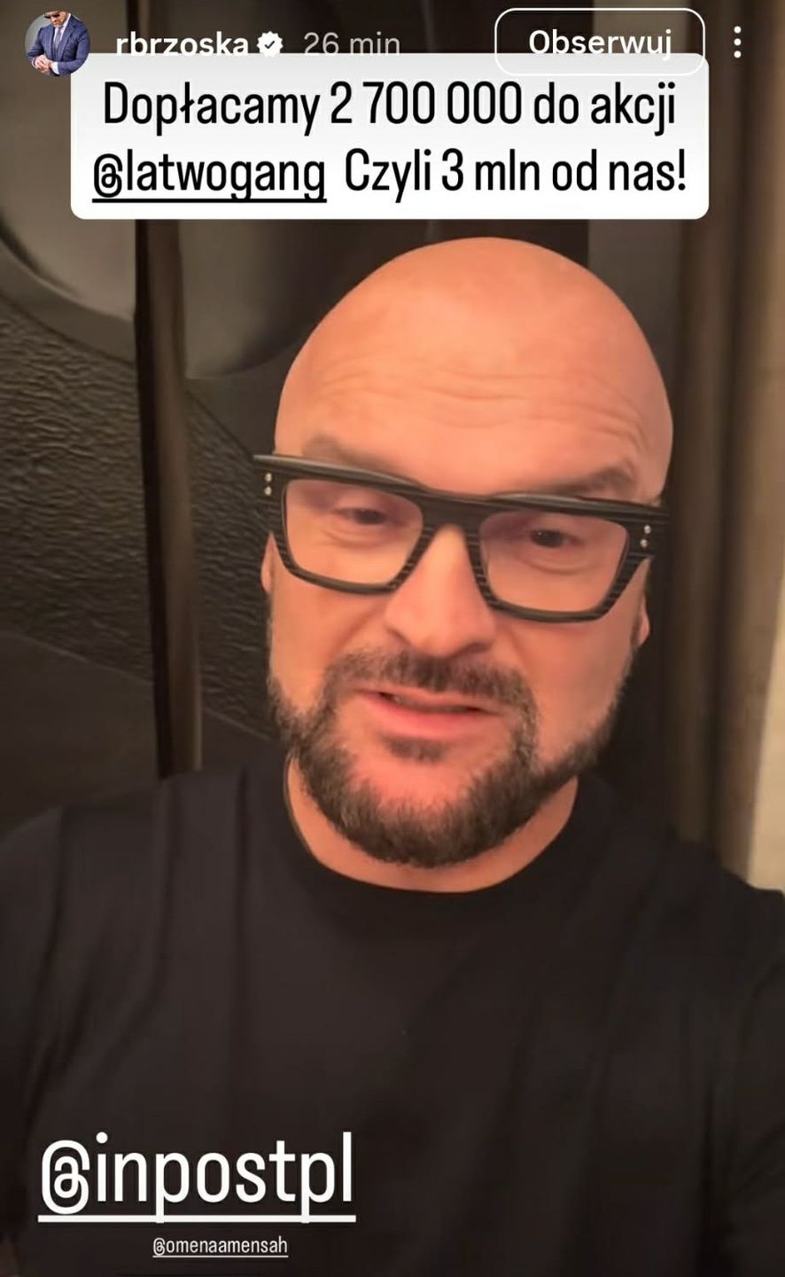 Rafał Brzoska z kolejnym przelewem na streamie Łatwoganga