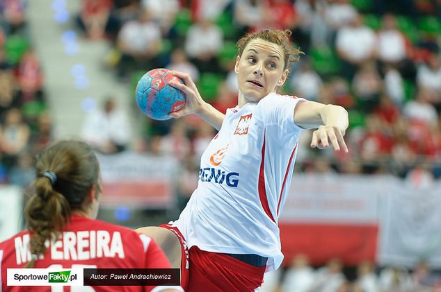 Marta Gęga w barwach reprezentacji Polski