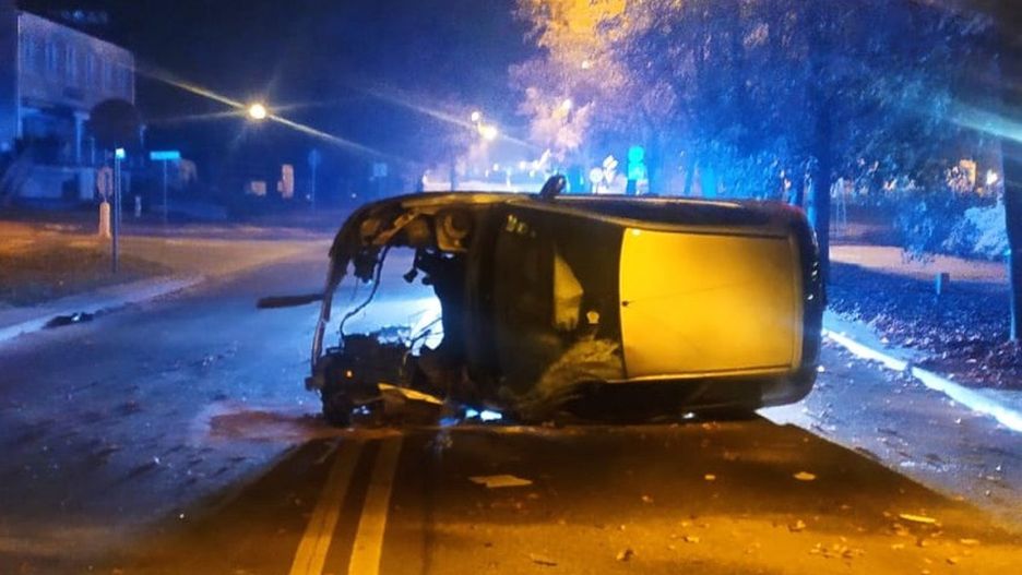 Wypadek na ulicy Słowackiego w Puławach