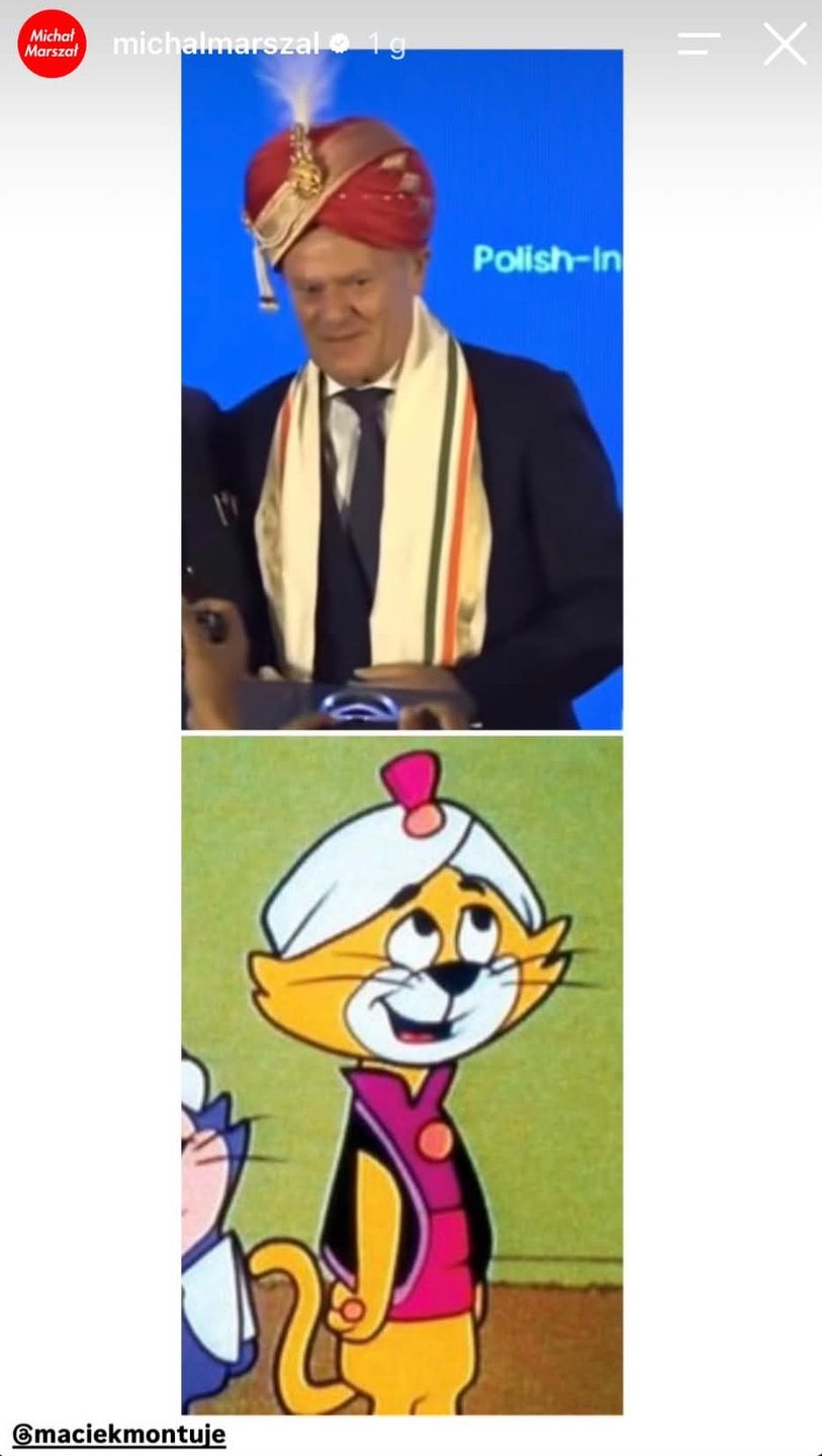Mem o Donaldzie Tusku