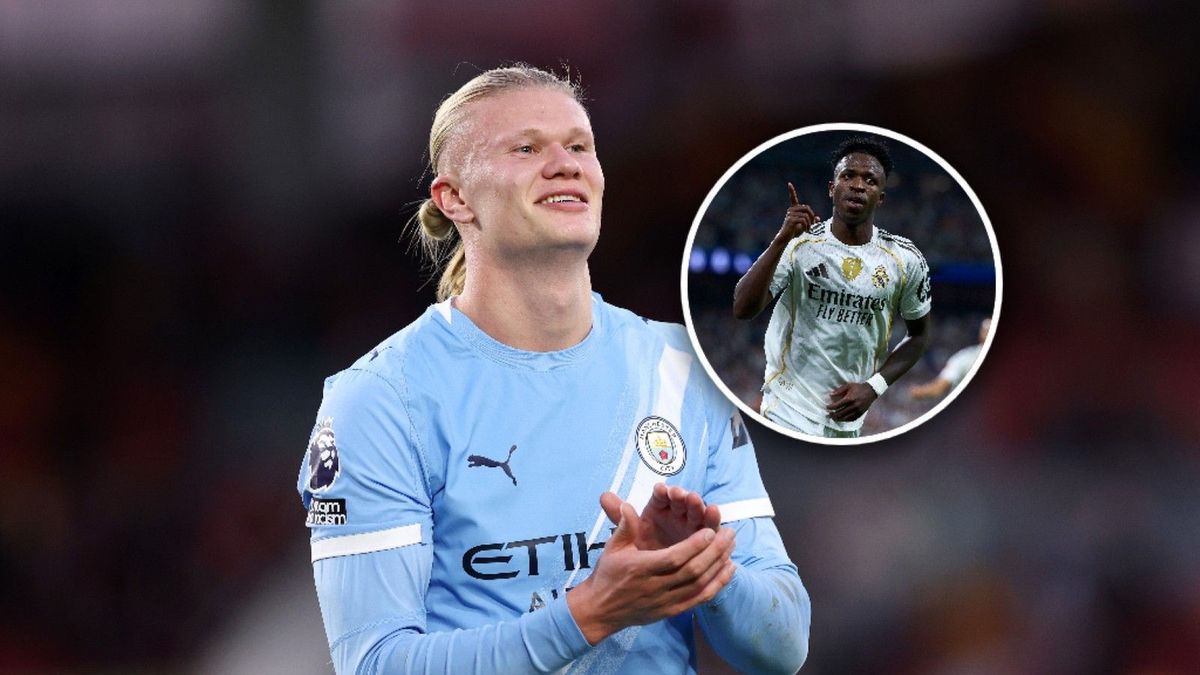 Getty Images / Justin Setterfield/ Diego Souto / Na zdjęciu: Erling Haaland/ w ramce: Vinicius Junior