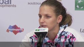 Karolina Pliskova: W drugim secie zagrałam katastrofalnie