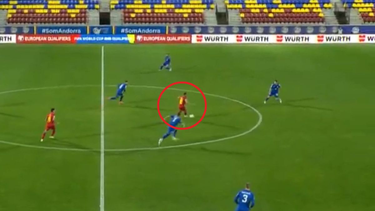 Twitter / Polsat Sport / Guillaume Lopez zdobył piękną bramkę dla Andory