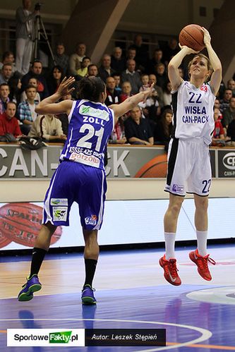 Allie Quigley jest bez wątpienia kluczową postacią Wisły. Średnio zdobywa ponad 18 punktów.