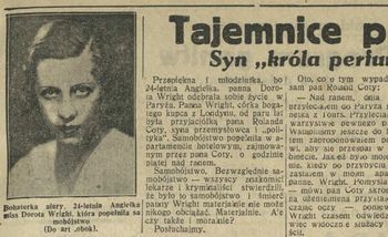 Tajemnica pokoju pana Coty. Śmierć młodej Angielki w hotelu