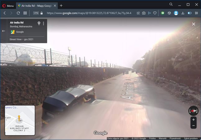 Bombaj w Google Street View