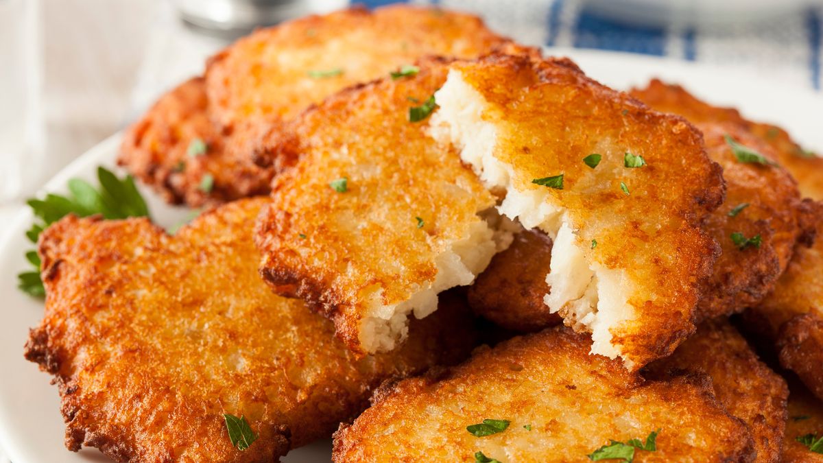 Placki ziemniaczane z ugotowanych wcześniej ziemniaków