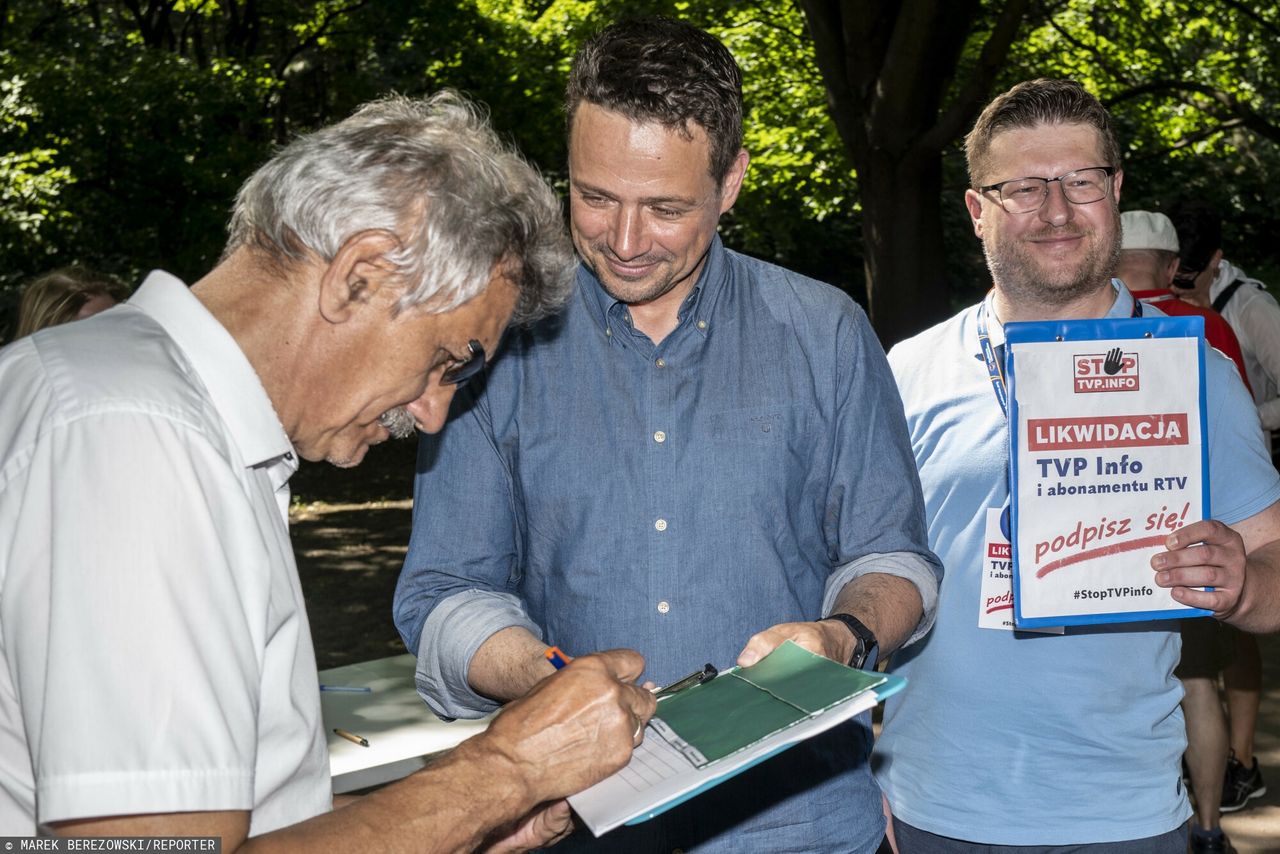 Rafał Trzaskowski zbiera podpisy pod likwidacją TVP INFO