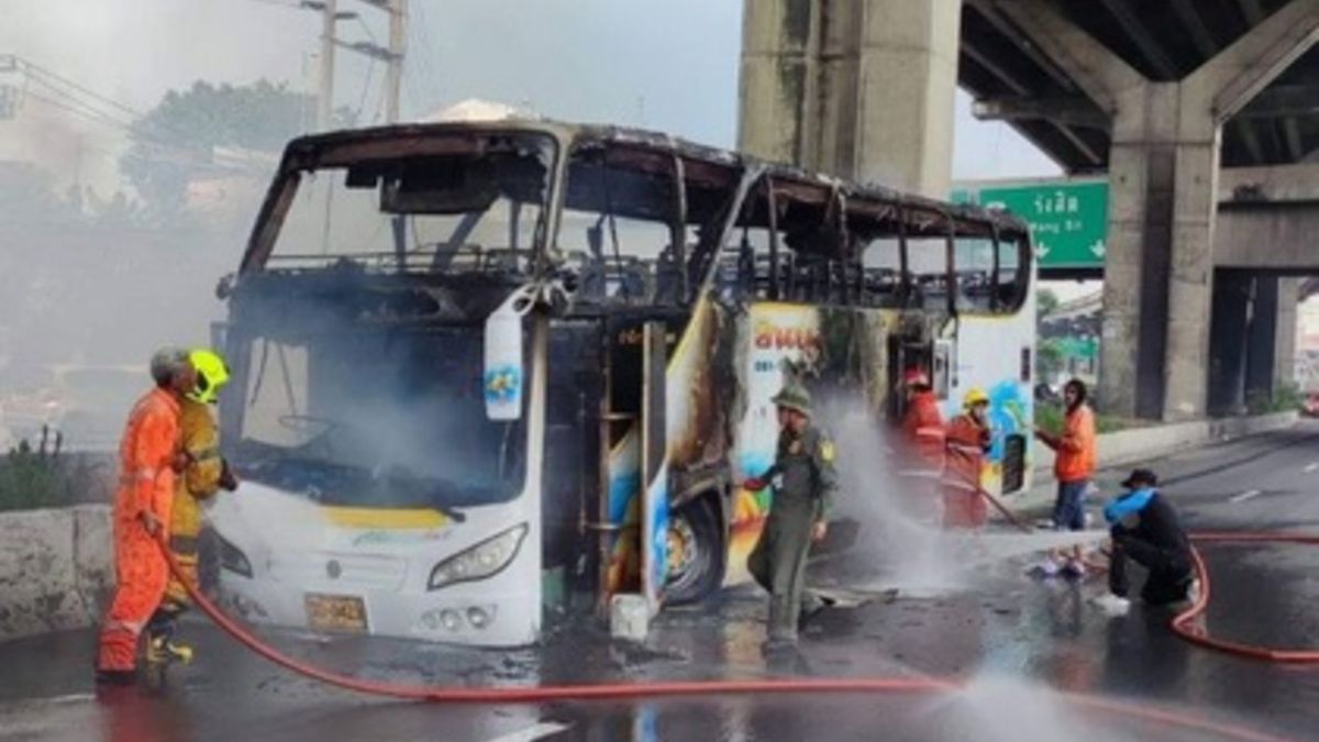 Tajlandia: Spłonął autobus z dziećmi na pokładzie