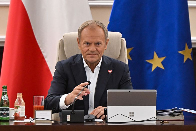 Donald Tusk podczas posiedzenia rządu