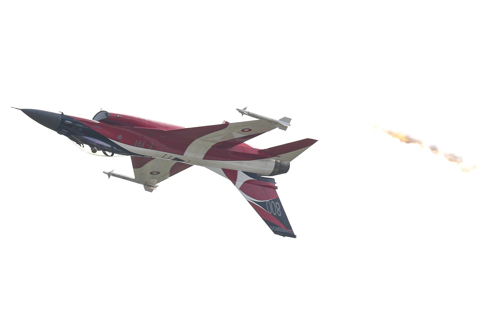 Królewskie Duńskie Siy Powietrzne na F-16A/B MLU podczas Radom  Air Show.

