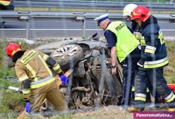 Dachowanie na A1. Paraliż w kierunku Gdańska