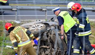 Dachowanie na A1. Paraliż w kierunku Gdańska