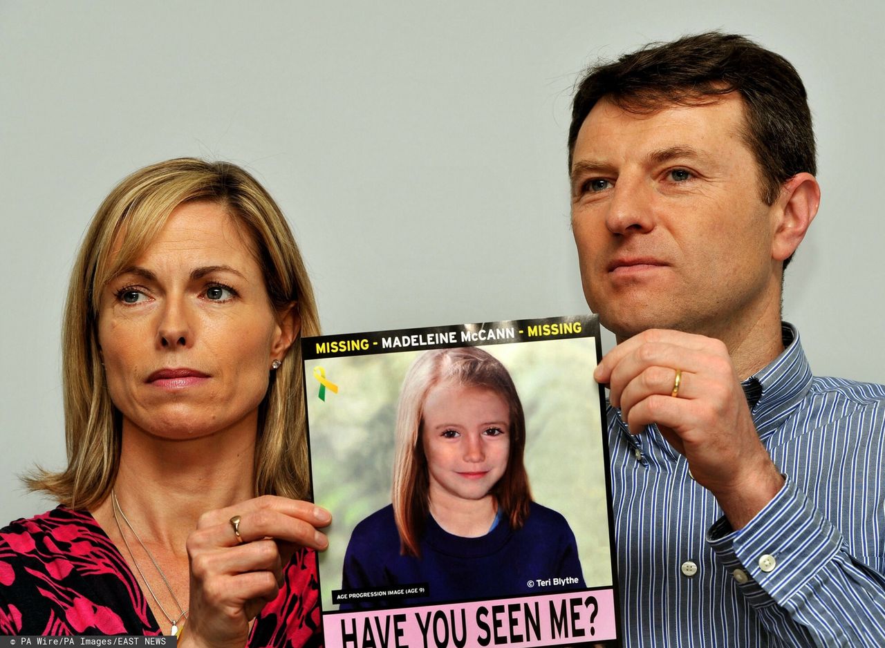 Kate i Gerry McCann i zdjęcie zaginionej Madeleine 