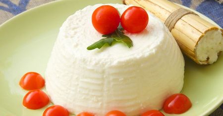 Ricotta z mleka częściowo odtłuszczonego