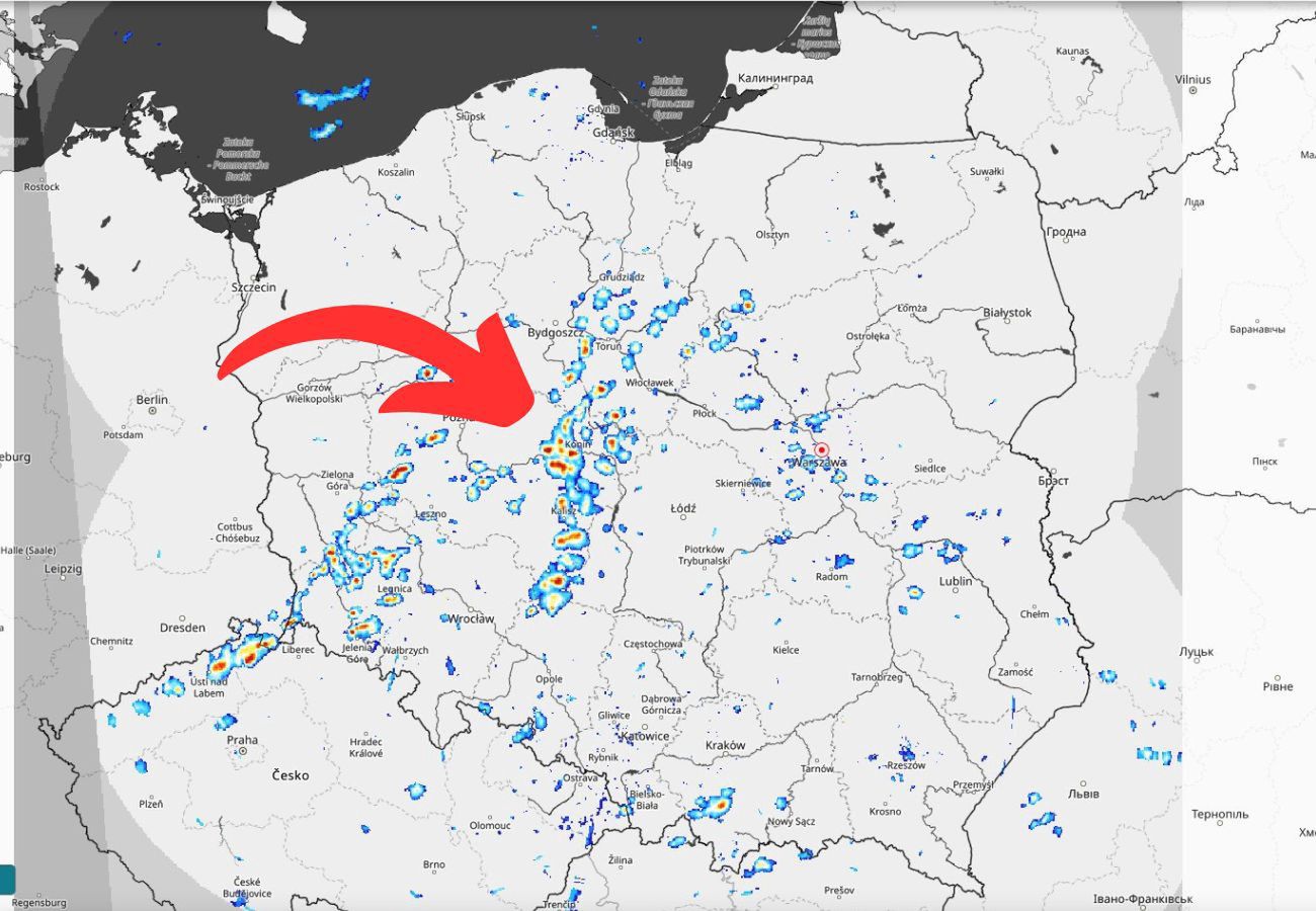 Burze uderzają w Polskę
