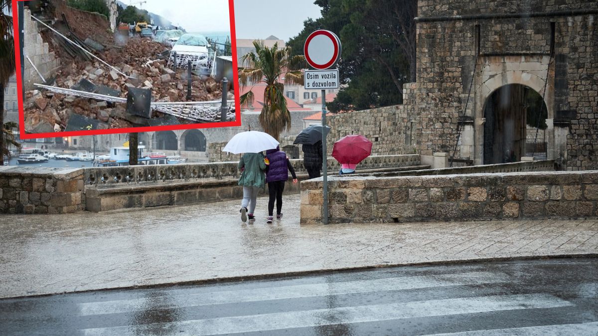 W Dubrowniku zawaliła się ściana jednego z domów