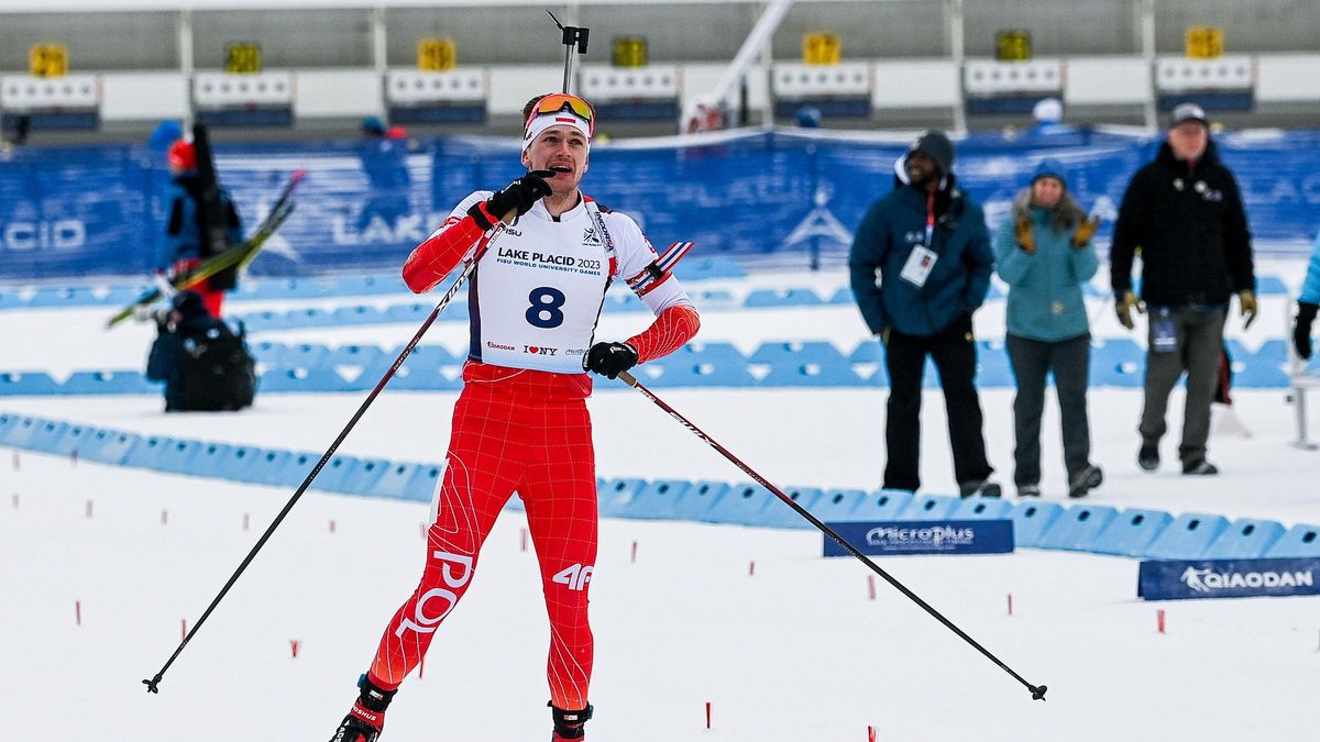 Wojciech Janik podczas Uniwersjady w Lake Placid