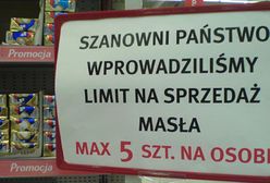 Limit na sprzedaż masła - zdjęcia Internautów