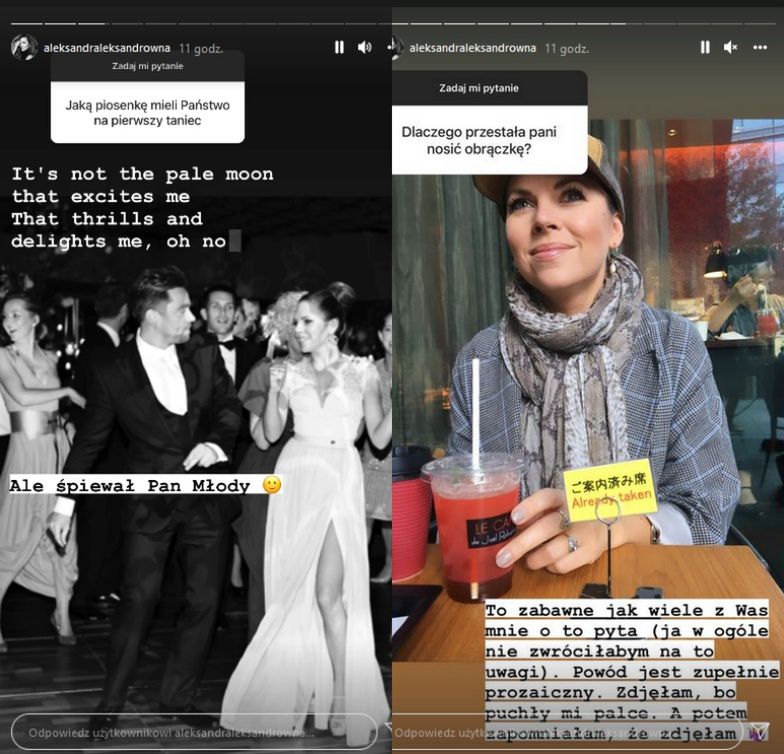 Aleksandra Kwaśniewska odpowiada na pytania od fanów