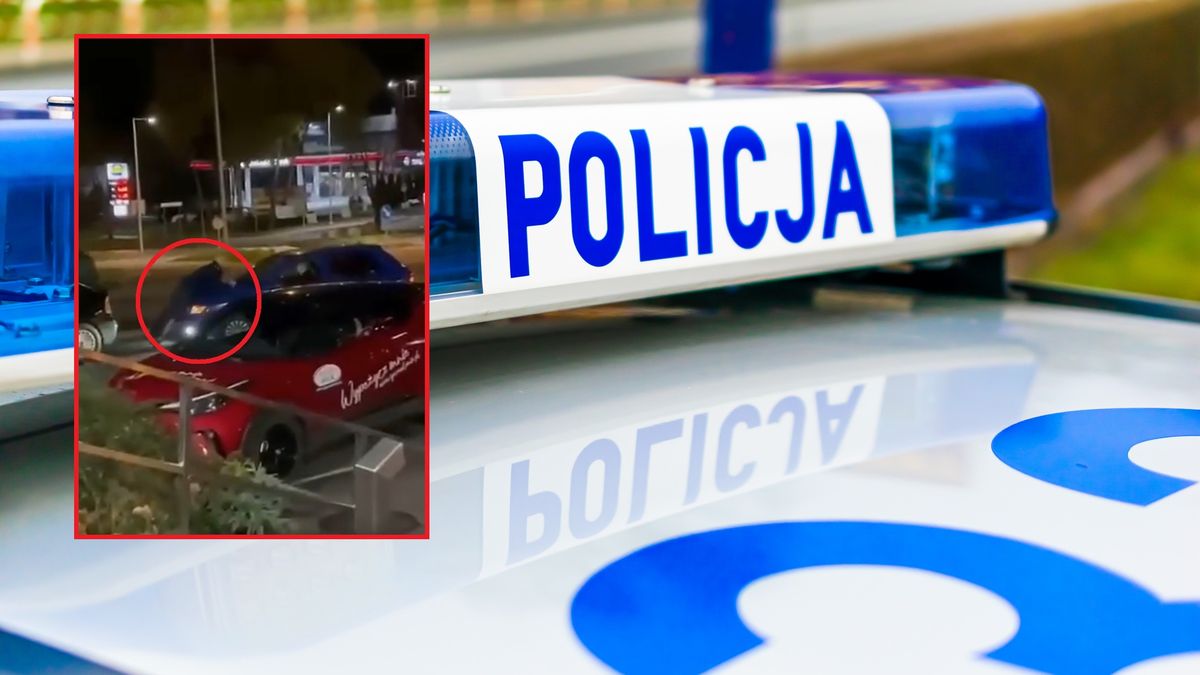 Ochroniarz nie chciał puścić złodziejki. Zobacz nagranie