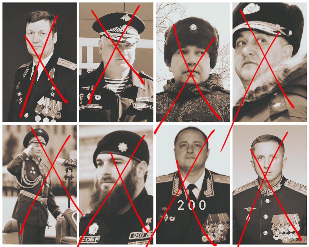 Ósmy zabity rosyjski generał. Ukraina publikuje listę z nazwiskami poległych rosyjskich dowdców 