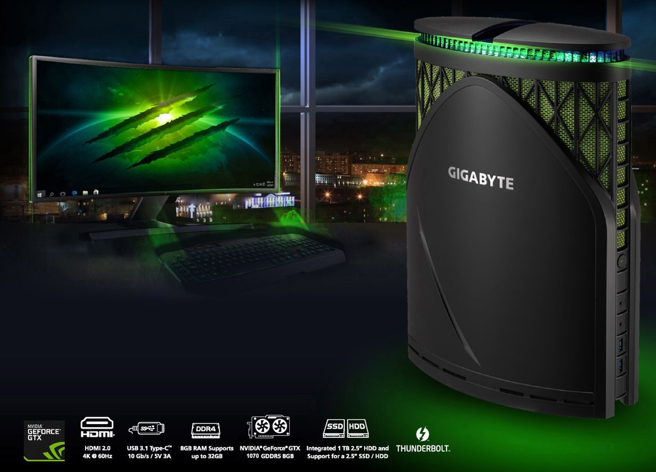 Gigabyte BRIX Gaming GT: desktopy o wymiarach konsoli do gier w UltraHD 4