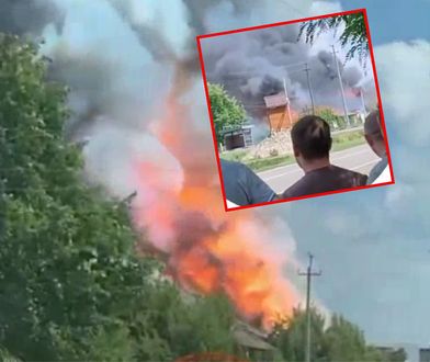 Atak w obwodzie biełgorodzkim. Kłęby dymu widać z daleka [RELACJA NA ŻYWO]