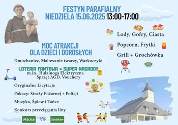 Fatimskie nabożeństwo, procesja, później festyn parafialny w Mścicach