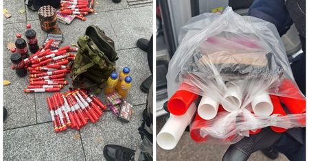 Z tym przyjechali na Marsz Niepodległości. Policja pokazała zdjęcia