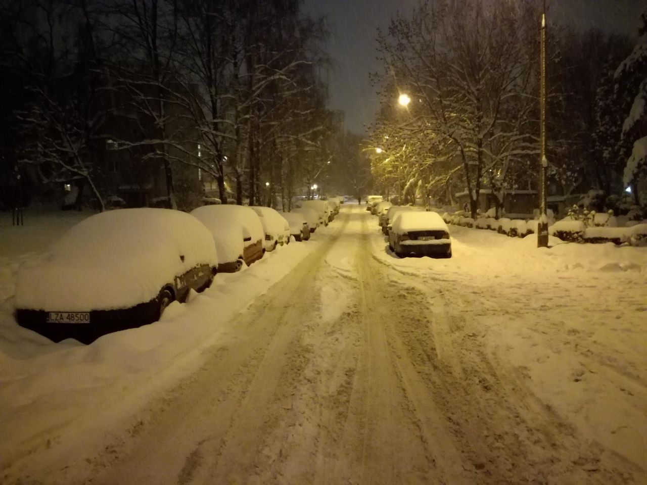 Blizzard in Krakow