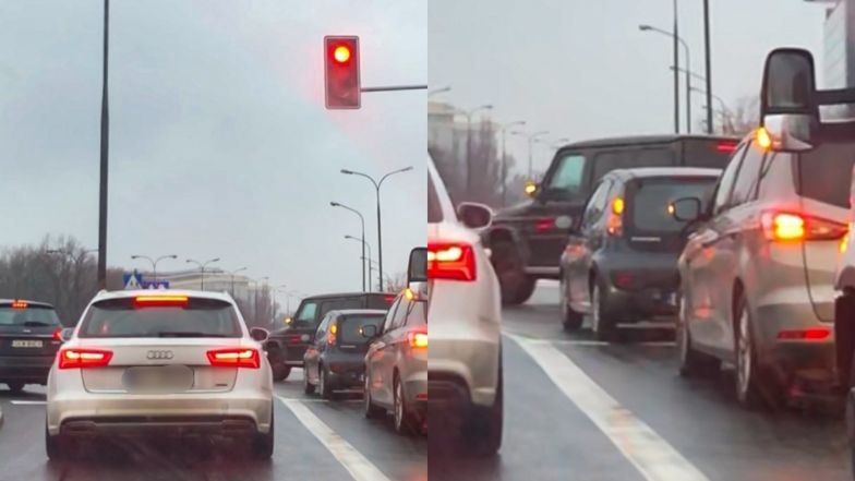 Anna Lewandowska łamie przepisy podczas przejażdżki po Warszawie
