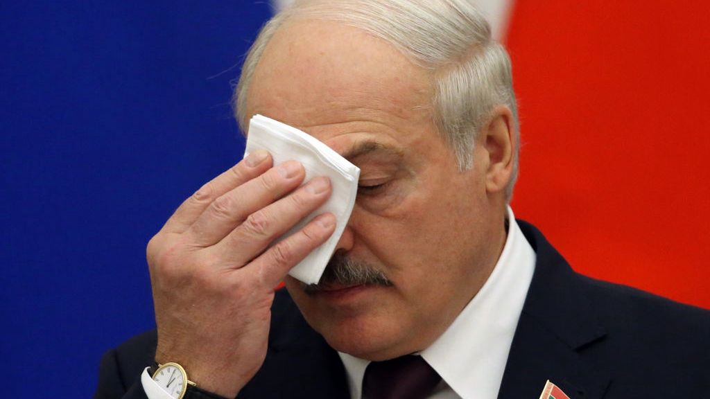 Russian President Vladimir Putin Attends Hosts Belarussian President Alexander LukashenkoMOSCOW, RUSSIA - SEPTEMBER 09: (RUSSIA OUT) Belarussian President Alexander Lukashenko seen during a joint press conference at the Kremlin on September 9, 2021 in Moscow, Russia. President of Belarus Alexander Lukashenko is having a one-day visit to Russia. (Photo by Mikhail Svetlov/Getty Images)Mikhail Svetlov