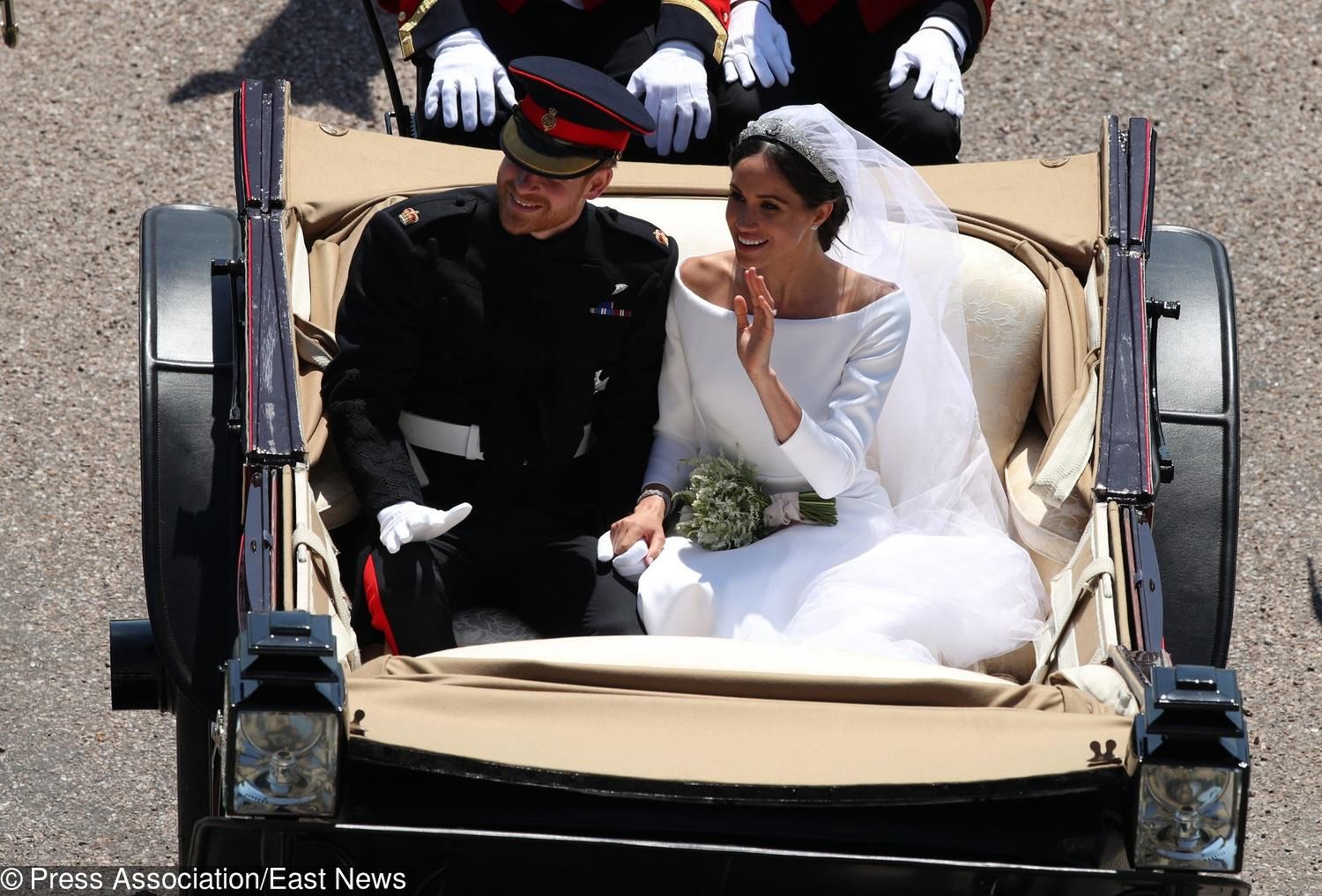 Księżna Meghan w sukni ślubnej