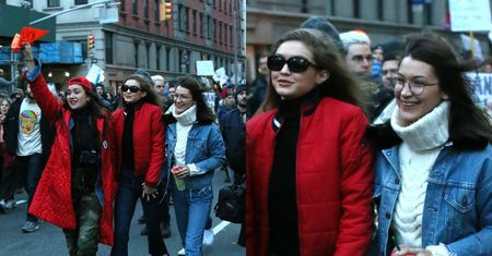 Gigi i Bella Hadid protestują przeciwko antyimigranckiemu dekretowi Trumpa! (ZDĘCIA)