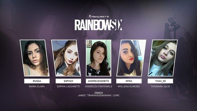 Twitter/esport/Rainbow Six/Skład żeńskiej drużyny Rainbow Six Siege - Squadson Gaming