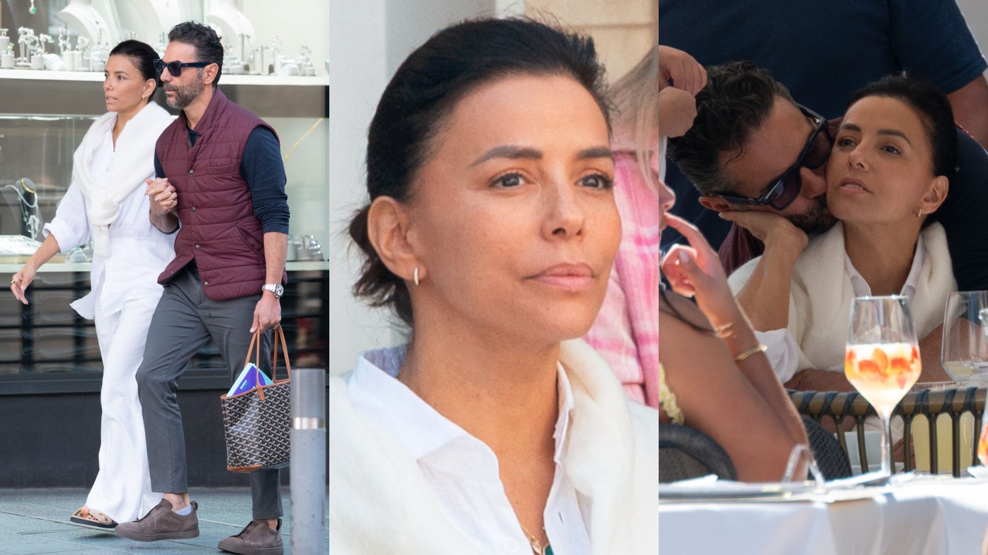 Naturalna Eva Longoria poszła z mężem na lunch