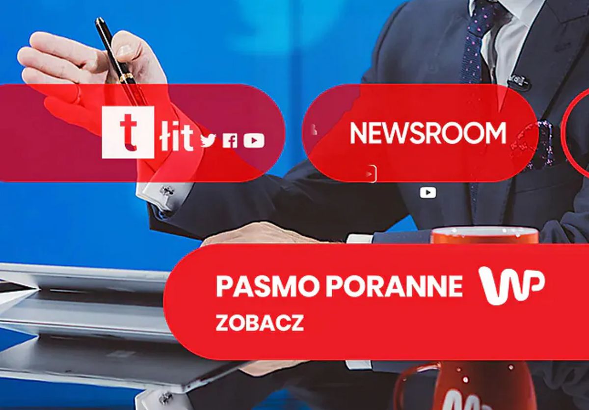 Polska 2050, tłit, newsroom wp Poranek Wirtualnej Polski. Pasmo publicystyczne